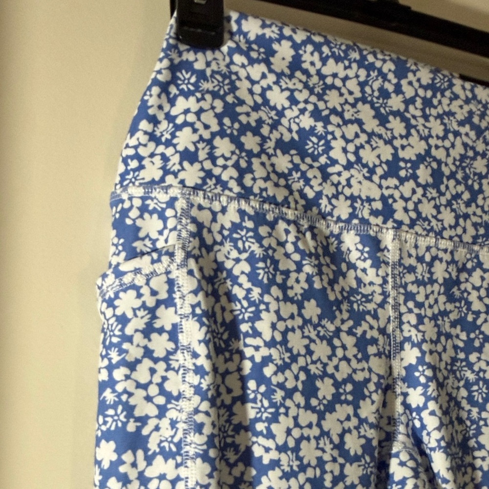 RBX Blue and White Floral Leggings - Picture 6 of 16
